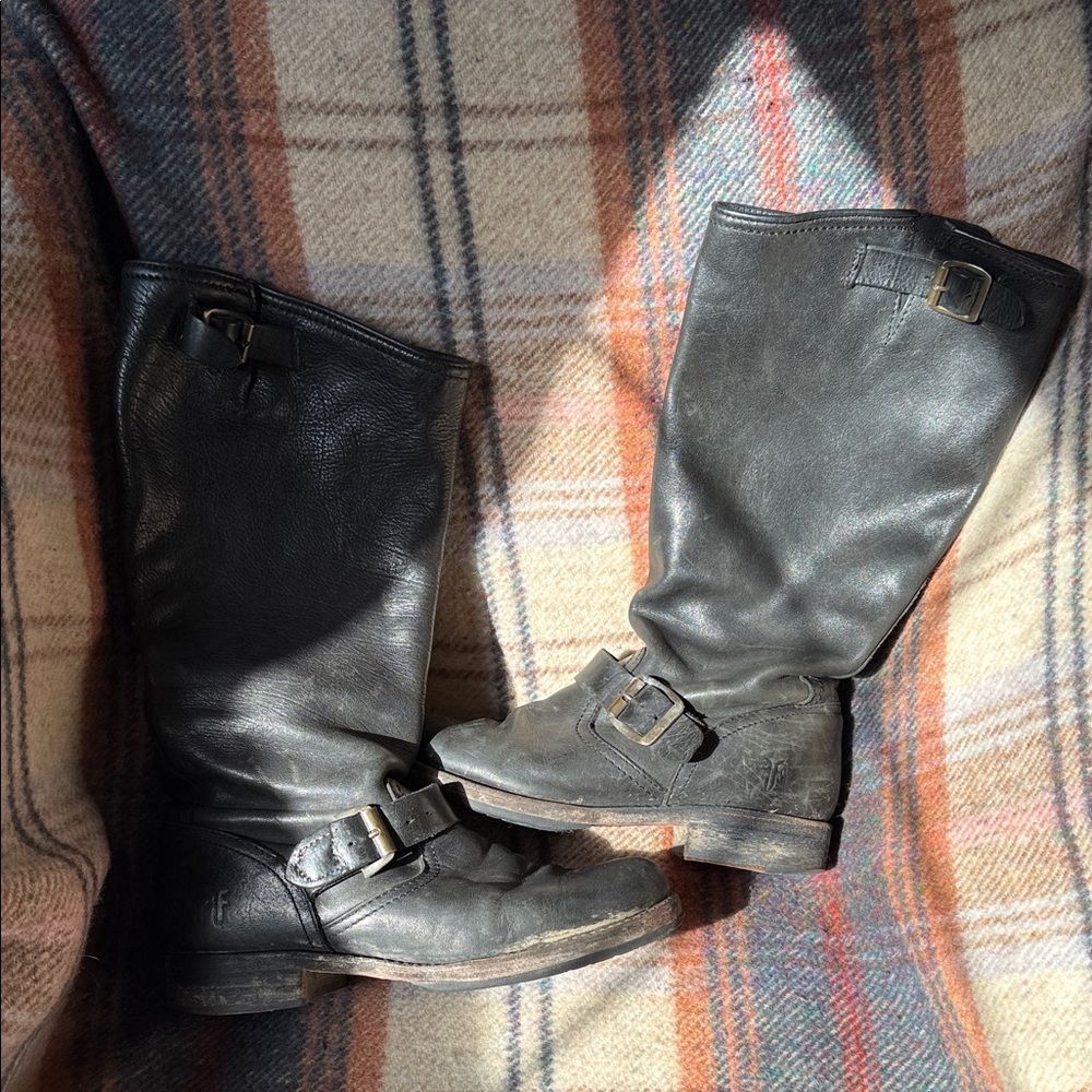 Frye Black Leather Boots